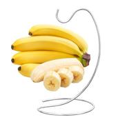 Générique Banana Holder - Stainless Steel Fruit Hook, Countertop Stand for Vegetable Kitchen, Sturdy Rack with Modern Counter Cabinet Table Design, Apartment Organizer, Hanging Support for Restaurant