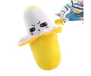Générique Banana Plush - Jouet Musical À Capteur Tactile, Piano Interactive | Coussin d'apprentissage du Rythme Doux avec Effets Mélodiques, Figurine De Fruit Éducative pour Les Fêtes, Les Voyages