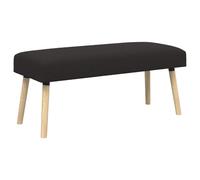 Générique Banc Bouclé Uni Noir 110 x 40 x 46 cm Bois