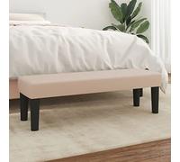 Générique Banc Cappuccino 100x30x30 cm Similicuir,Meubles,Bancs,Brun,5.5 KG,346665