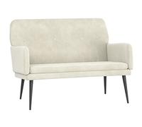 Générique Banc Crème 108x79x79 cm Velours,Meubles, Bancs, Crème (Poids 14.3KG)