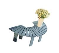 Générique Banc d'arbre Enveloppant, Bancs en Bois en Forme D'éventail for Patio, for Pelouse, Bord De Piscine (bancs Inclus Uniquement)(Blue)