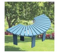 Générique Banc d'arbre Enveloppant, Chaise De Parc en Bois, Étagère À Plantes Semi-Circulaire, for Jardin, Cour, Porche, Pelouse, Charge 300 Kg(Color 3)