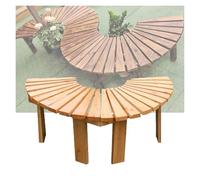 Générique Banc d'arbre Enveloppant, Chaise De Parc en Bois, Support De Clôture Semi-Circulaire for Plantes, for Jardin, Terrasse, Pelouse, Balcon(Color 2)