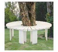 Générique Banc d'arbre Enveloppant, Siège Rond en Bois, Support Décoratif for Plantes sans Dossier, for Jardin, Cour, Parc, Porche, Pelouse(Color 4)