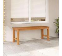 Générique Banc De Jardin 114 Cm Bois De Teck 3 Places | Résistant Aux Intempéries, Ponçage Fin, Pour Extérieur Et Intérieur, Assise 3 Personnes