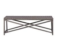 Générique Banc de Jardin 120 cm Résine tressée Gris,Meubles,Mobilier de Jardin,Sièges de Jardin,Bancs de Jardin,Gris,8.2kg,46211