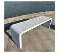 Générique Banc de Jardin extérieur résistant aux intempéries, siège de terrasse Deux Places sans Dossier, idéal pour la Plage, la Piscine, la pelouse, Les Bains de Soleil, 120 x 40 cm - Élégant siège