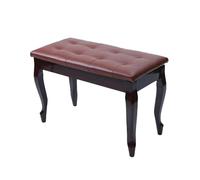Générique Banc De Piano Double avec Rangement, Banquette De Clavier en Bois, avec Coussin Rembourré Et Cuir PU, Capacité De 200 Kg, for Vanité, Salon, Chambre À Coucher(Color1)