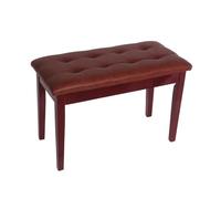 Générique Banc De Piano Double en Bois Massif, Banquette De Clavier De Musique Robuste, avec Coussin en Éponges Haute Densité, for Vanité, Salon, Chambre À Coucher(Color1)