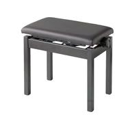 Générique Banc De Piano en Bois Réglable, Siège De Chaise À Clavier Hydraulique Robuste, avec Coussin Rembourré Et Cuir PU, Capacité De 200 Kg for Salon, Chambre À Coucher(Black)