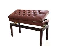 Générique Banc De Piano Réglable avec Rangement, Banquette De Clavier De Musique en Bois Robuste, avec Coussin en Cuir PU Et Dispositifs De Levage en Métal(Color1)