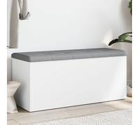 Générique Banc de Rangement Blanc 102x42x45 cm Bois d'ingénierie,Meubles, Bancs, Bancs coffres,835054