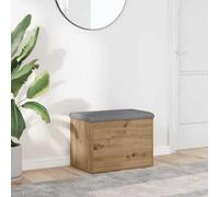 Générique Banc de Rangement chêne Artisanal 62x42x45 cm Bois d'ingénierie,Meubles, Bancs, Bancs coffres,857616