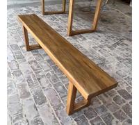 Générique Banc De Salle À Manger en Bois Massif, Banc Chaussures Entrée Vintage, Petit Tabouret Bois Interieur 50/80/120/140/160 Cm Banquette Bout De Lit De Chambre, Marron Rustique(120 cm/47.24 in)