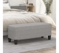 Générique Banc Gris Clair 100x35x41 cm Tissu,Bancs,6KG-349451