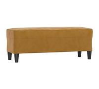 Générique Banc Marron 100x35x41 cm Velours,Meubles, Bancs, Brun (Poids 6.45KG)