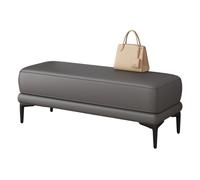 Générique Banc Ottoman rembourré avec Repose-Pieds pour Salon, Pieds en métal Noir et siège rembourré, supporte jusqu'à 159 kg, idéal pour entrée, Chambre, Salon, Couloir, Garage, vestiaire