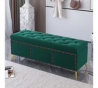 Générique Banc rembourré Confortable avec Rangement, Banc de Rangement Moderne, Banc de lit Coffre de Rangement, Banc de Rangement Haut de Gamme pour Chambre à Coucher, Pouf de Rangement en