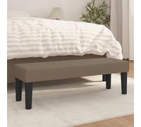 Générique Banc Taupe 100x30x30 cm en Tissu,Meubles,Bancs,Taupe,4.9 KG,346648