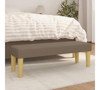 Générique Banc Taupe 100x30x30 cm Tissu,Meubles, Bancs, Taupe (Poids 4.9KG)