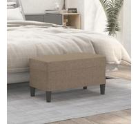 Générique Banc Taupe 70x35x41 cm Tissu Meubles Bancs (Poids 5.4KG)-9390