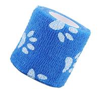 Générique Bandage élastique Auto-adhésif pour Chien et Chat, Tissus Non tissés Pets MultifuncBandage National avec Motifs décoratifs pour entorse du Poignet et de la Cheville, Bleu