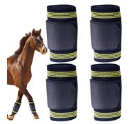 Générique Bandages De Soutien pour Chevaux - Bandage Élastique Équestre,4 Rouleaux de Bandage pour Jambe de Cheval | pour Vétérinaire Prévention Lésions Tendons Sabots Entraînement Course