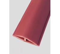 Générique Bande de Garniture de Tapis 10 m, Bande de Porte Auto-adhésive en PVC stratifié, Bande de Bordure de Sol en Caoutchouc(Red,500cm/195in)