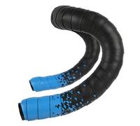Générique Bande de Guidon de vélo de Route colorée, Sangles de Ceinture de poignée de Cyclisme, Bande PU EVA Anti-Vibration, Bande de poignée de vélo de Course, enveloppe en liège(Black Blue)