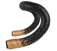 Générique Bande de Guidon de vélo de Route colorée, Sangles de Ceinture de poignée de Cyclisme, Bande PU EVA Anti-Vibration, Bande de poignée de vélo de Course, enveloppe en liège(Black Yellow)