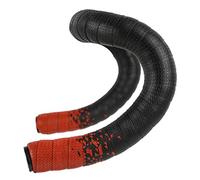 Générique Bande de Guidon de vélo de Route colorée, Sangles de Ceinture de poignée de Cyclisme, Bande PU EVA Anti-Vibration, Bande de poignée de vélo de Course, enveloppe en liège(Black Red)
