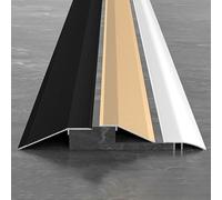 Générique Bande de Transition de Seuil en Aluminium (L 90 cm) Garniture de Sol pour Joint de Moquette Réducteur de Seuil de Porte Largeur 42/70/100 mm (Noir Largeur 100 mm)