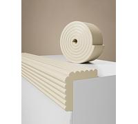 Générique Bande éponge Anti-Collision, Rembourrage Mural Autocollant, Rembourrage Mural 3D, Rembourrage Mural for escalier, Grenier, Coin Souple (Longueur 200 cm)(Beige,Width 20cm)