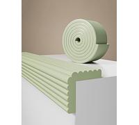 Générique Bande éponge Anti-Collision, Rembourrage Mural Autocollant, Rembourrage Mural 3D, Rembourrage Mural for escalier, Grenier, Coin Souple (Longueur 200 cm)(Green,Width 15cm)