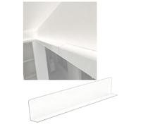 Générique Bande PVC Transparente pour Plafond, Cache-poussière 4 cm | Profil souple pour couvrir les joints de plafond et les espaces autour des éclairages LED(100x12cm)