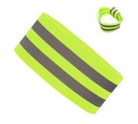Générique Bande Réfléchissante | Sangle Réglable à Haute Visibilité et Adhésive | Brassard Élastique | pour Poignet, Cheville ou Jambe, Course, Jogging et Cyclisme