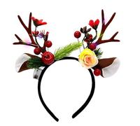 Générique Bandeau À Cornes De Renne | Accessoire De Coiffure | Bandeau De Noël Avec Antennes | Pour Performance Jeu De Rôle Rassemblement Cérémonies Fête Mariage