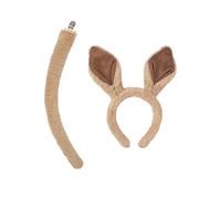 Générique Bandeau à Oreilles de Cheval,Accessoires Cosplay Festival 2026 | Serre-tête à Oreilles de Cheval avec Queue | pour Fête Déguisée Photoshoot Performance Ados Adultes