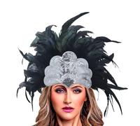 Générique Bandeau à plumes pour bal de carnaval bandeau à plumes coloré serre-tête de festival Bandeau en plumes bandeau en plumes colorées élégant pour femme carnaval festival