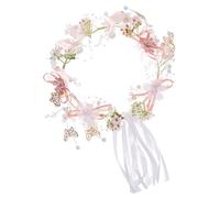 Générique Bandeau Couronne de Mariage en Tissu Ajustable, Accessoire Coiffure Élégant pour Femmes et Filles, pour Festivals et Halloween