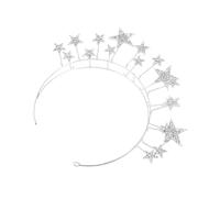 Générique bandeau couronne d'étoiles diadème étoile robes de demoiselle d'honneur personnalisées décoration wedding decorations décor de fête de dame bandeaux en strass Alliage strass Silver