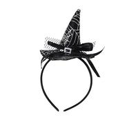 Générique Bandeau de chapeau de sorcière - Mini chapeau de sorcière pointu pour - Accessoires de bandeau de cerceau de cheveux mignons accessoires de fête de Cosplay décoration d'Halloween