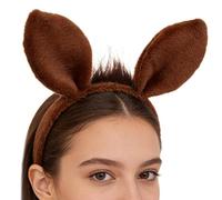 Générique Bandeau de Lavage du Visage,Bandeau À Oreilles De Cheval En Peluche Design | Doux pour Soins du Visage | Pour Les Célébrations Du Nouvel An Lunaire, Bals Masqués Et Performances Sur Scène