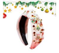 Générique Bandeau de Noël - Accents ornés de paillettes, construction légère, bande réglable, postiche décoratif favorisant un et une coordination amusante des tenues de vacances pour les âge