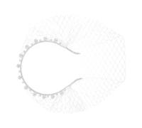 Générique Bandeau De Perles Avec Voile En Maille, Bandeau À Clapet, Bibi Avec Voile Pour Fête De Thé, Mariage, Couvre-chef Des Années 1920, Voiles Et Coiffes De Mariée