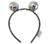 Générique Bandeau Lumineux à Effet Boule Disco, Bandeaux Disco Lumineux Vintage Drôles, Bandeau LED Fonctionne sur Piles pour Halloween Fête Anniversaire Noël Fournitures de Soirée