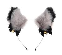 Générique Bandeau Oreilles de Renard en Peluche Confortable pour Noël et Anniversaires Bandeau Créatif en Tissu et Fer avec Clochettes Dorées pour Femmes et Filles
