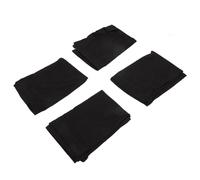Générique Bandeau pour Dreadlocks en Coton Mercerisé Noir, Lot de 4 Pièces, Chapeau Turban Unisexe, Conçu pour Garder Cheveux Hydratés et Bien Rangés Lors Sommeil Nettoyage