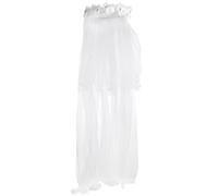 Générique Bandeau pour Garçon et Filles avec Voile Fleuri Blanc, Couronne de Fleur Légère et Confortable, Accessoire Cheveux pour Mariage, Fête et Anniversaire, Bandeau Voilette Décoratif